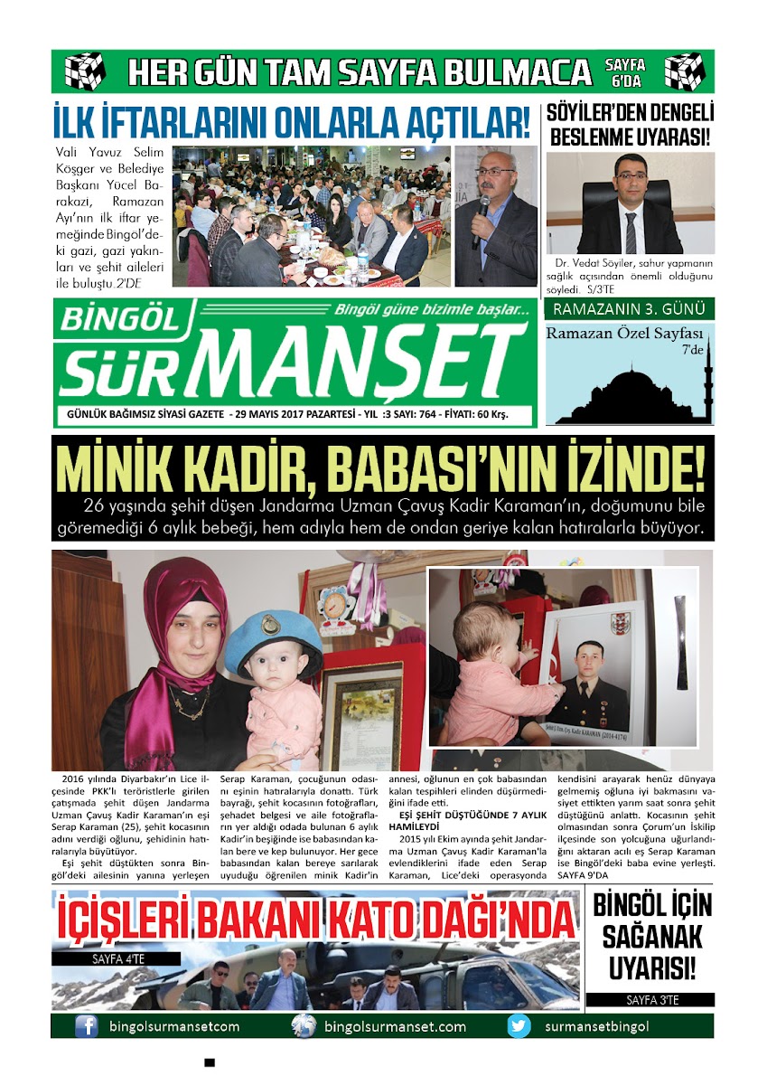 Bingöl Sürmanşet Gazetesi — Bingöl