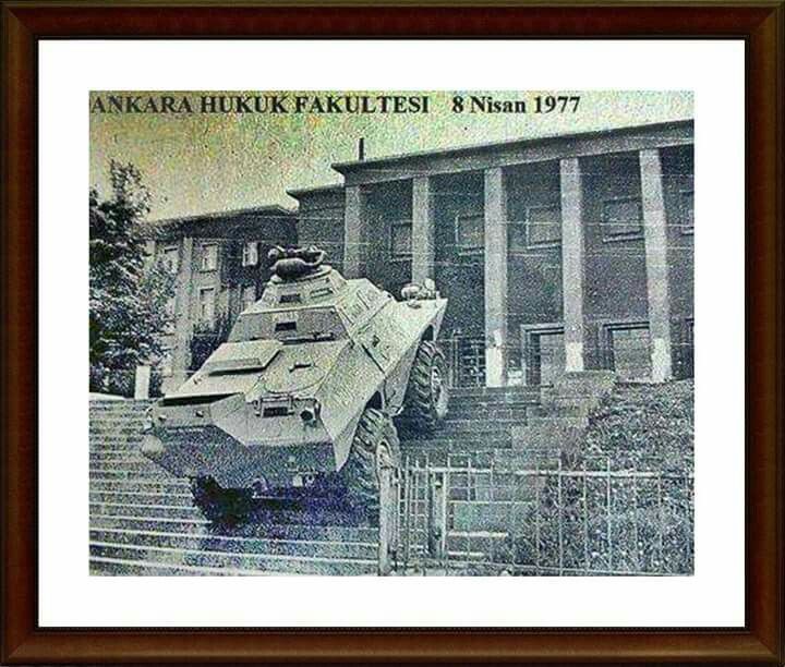 Ankara Hukuk Fakültesi 1977 darbe girişimi sırasında, 8 Nisan