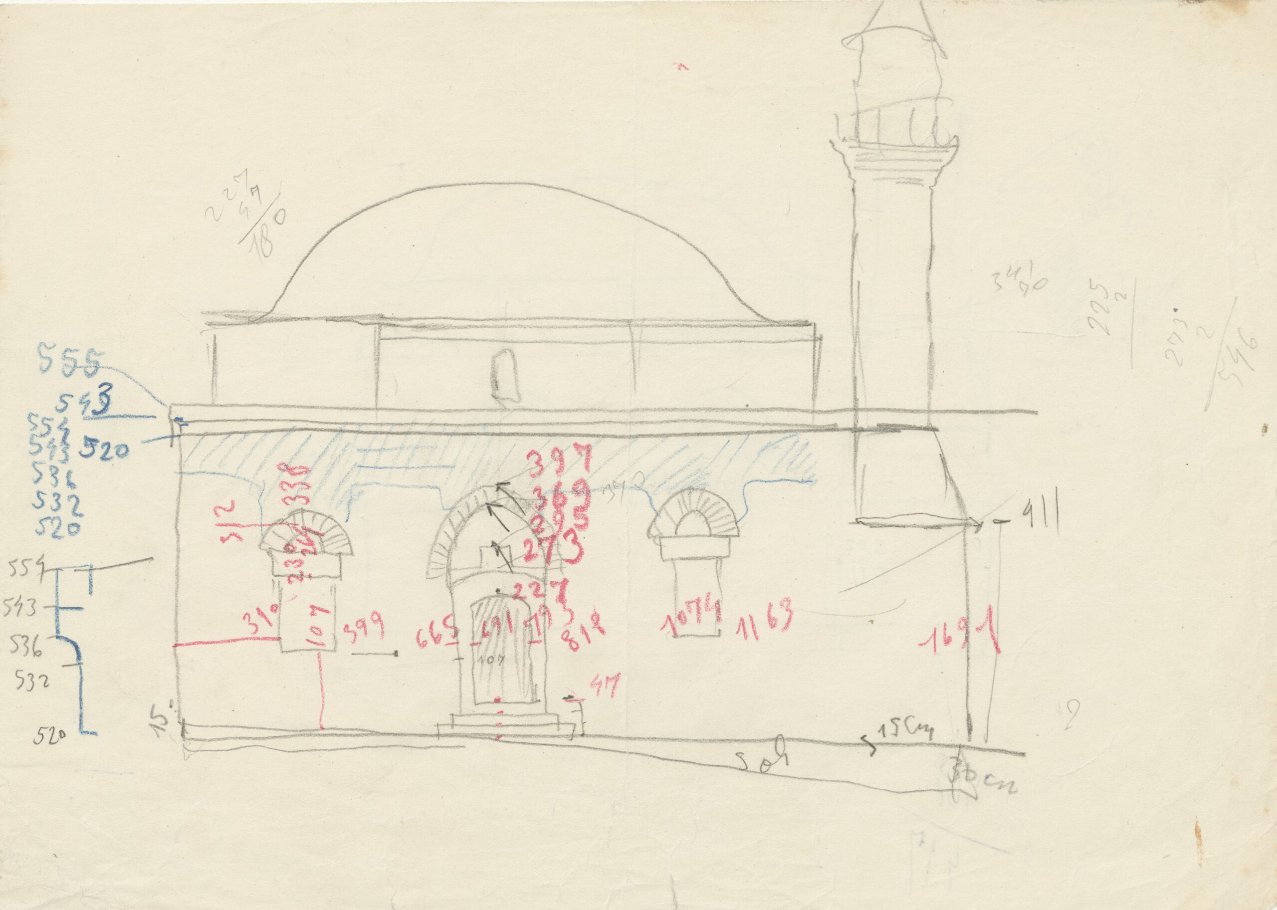 Hasan Dede Camii Rölöve Çizimleri