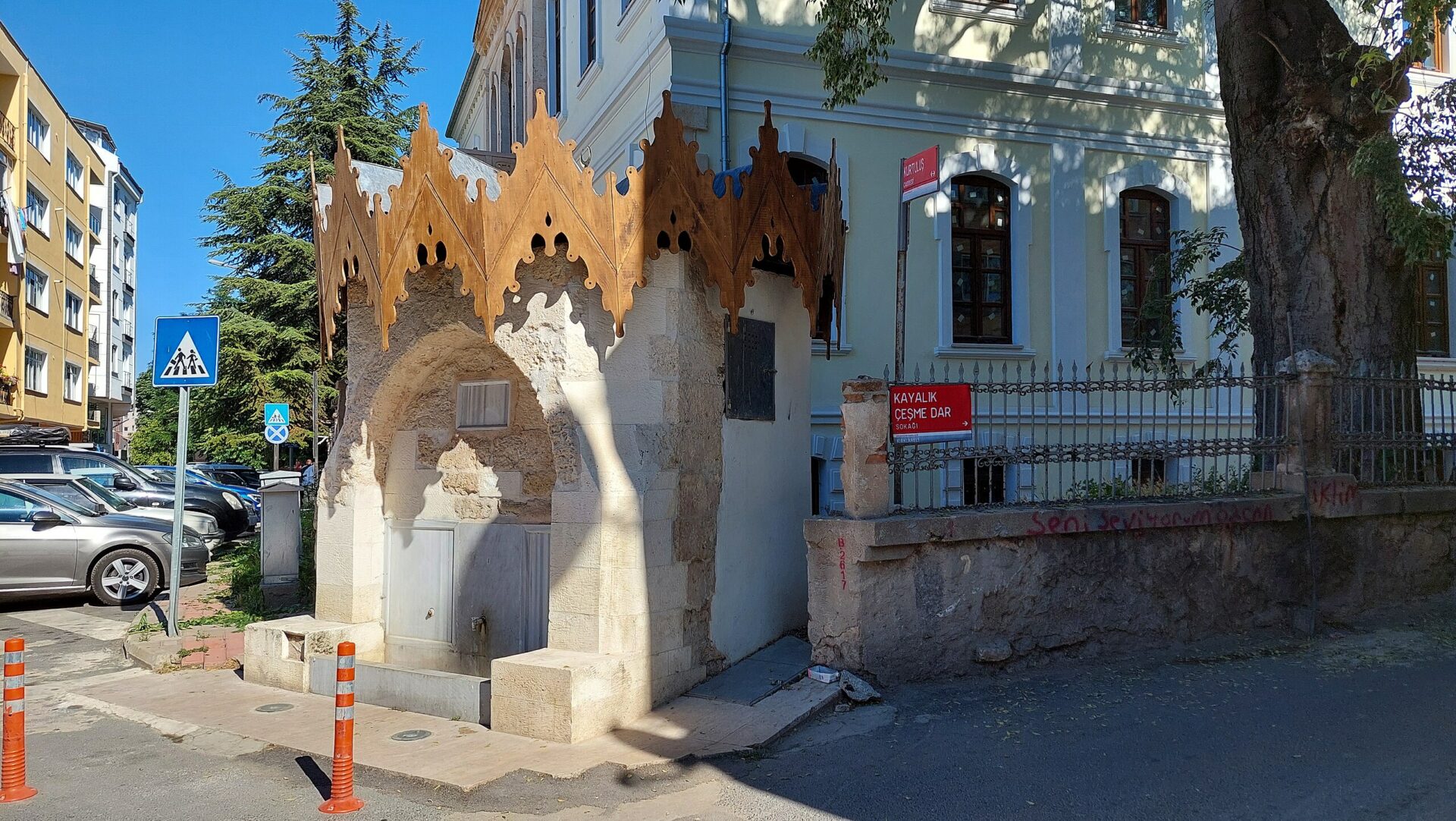 Kocahıdır Çeşmesinin restorasyondaki sonraki görünümü