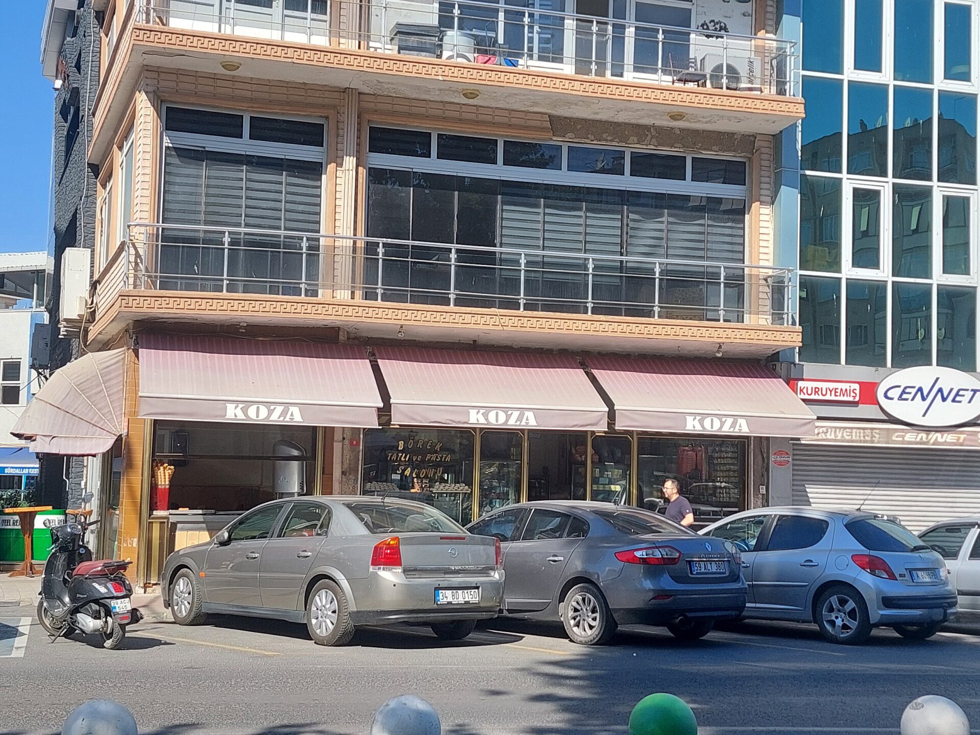 Pastanenin dışarıda görünümü