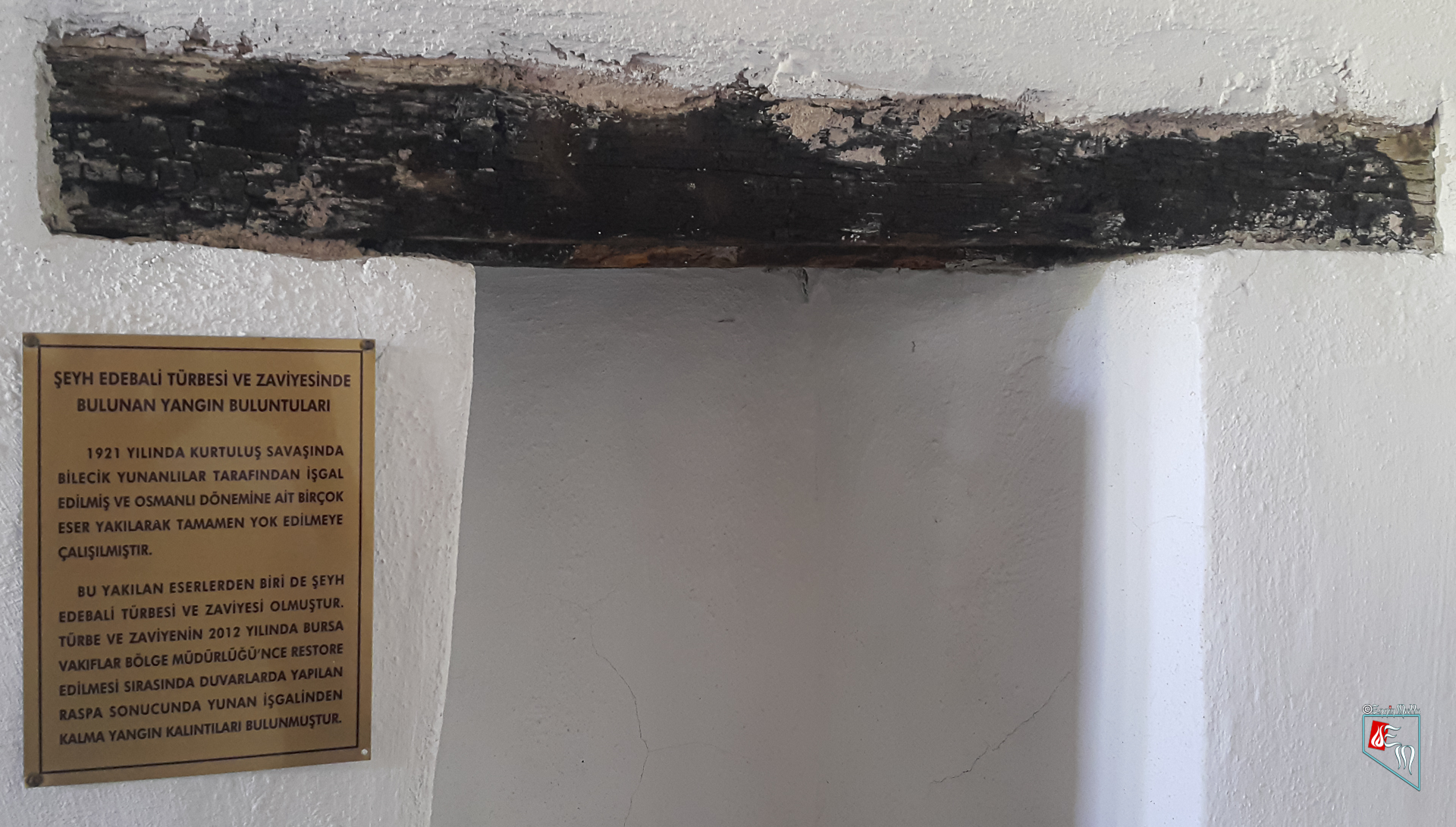 Şeyh Edebalı Zaviyesi Yunan İşgali Yangın İzi