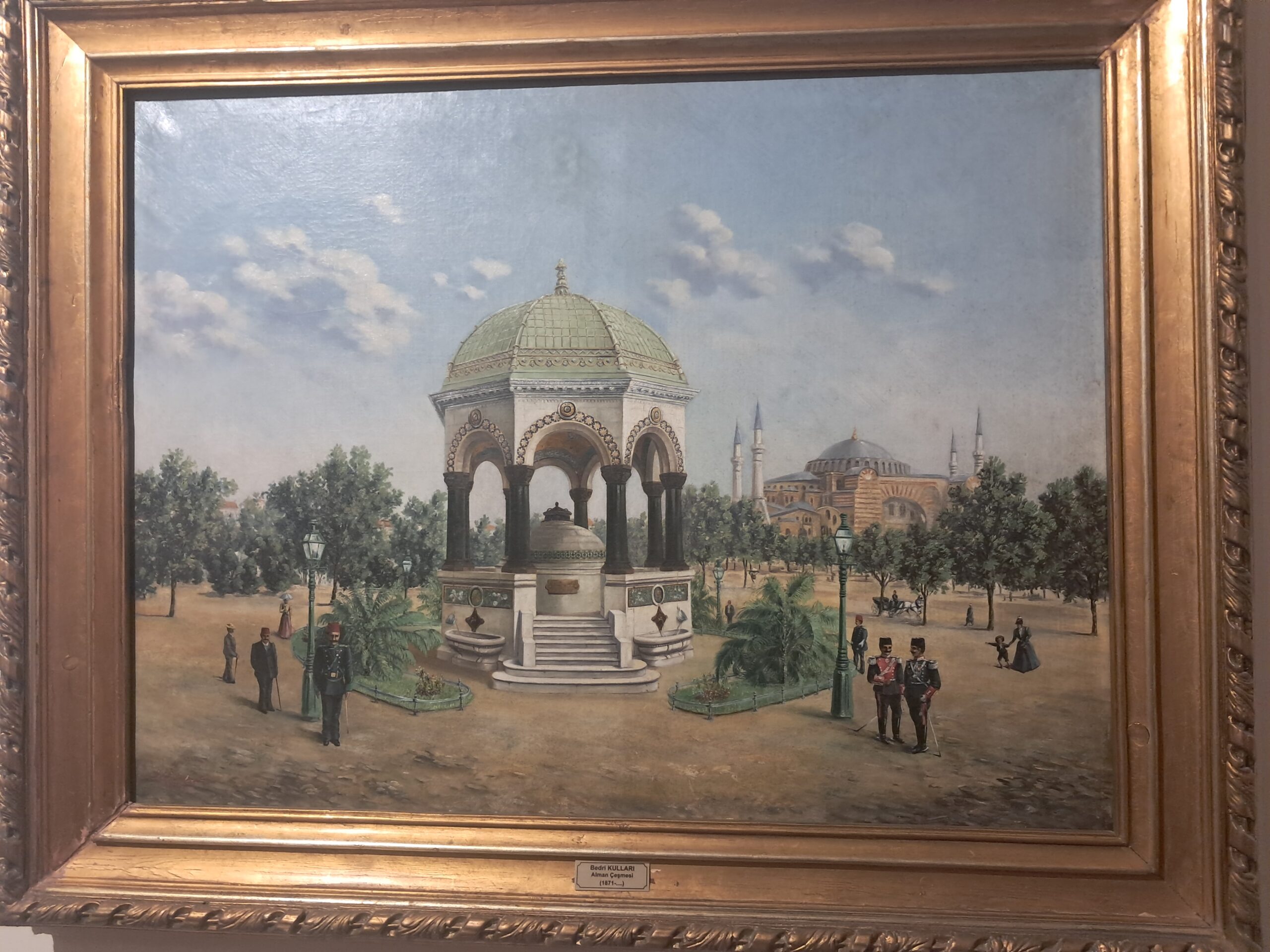 Ankara Devlet Resim ve Heykel Müzesi’nde Bedri Kulları’nın Alman Çeşmesi resmi