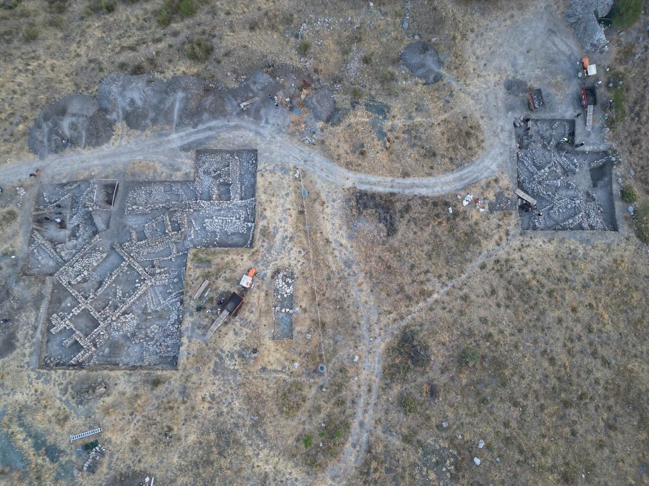 Boğazköy-Hattuşa, Kalaşma metninin bulunduğu Ambarlıkaya mevkiindeki kazı alanının havadan fotoğrafı