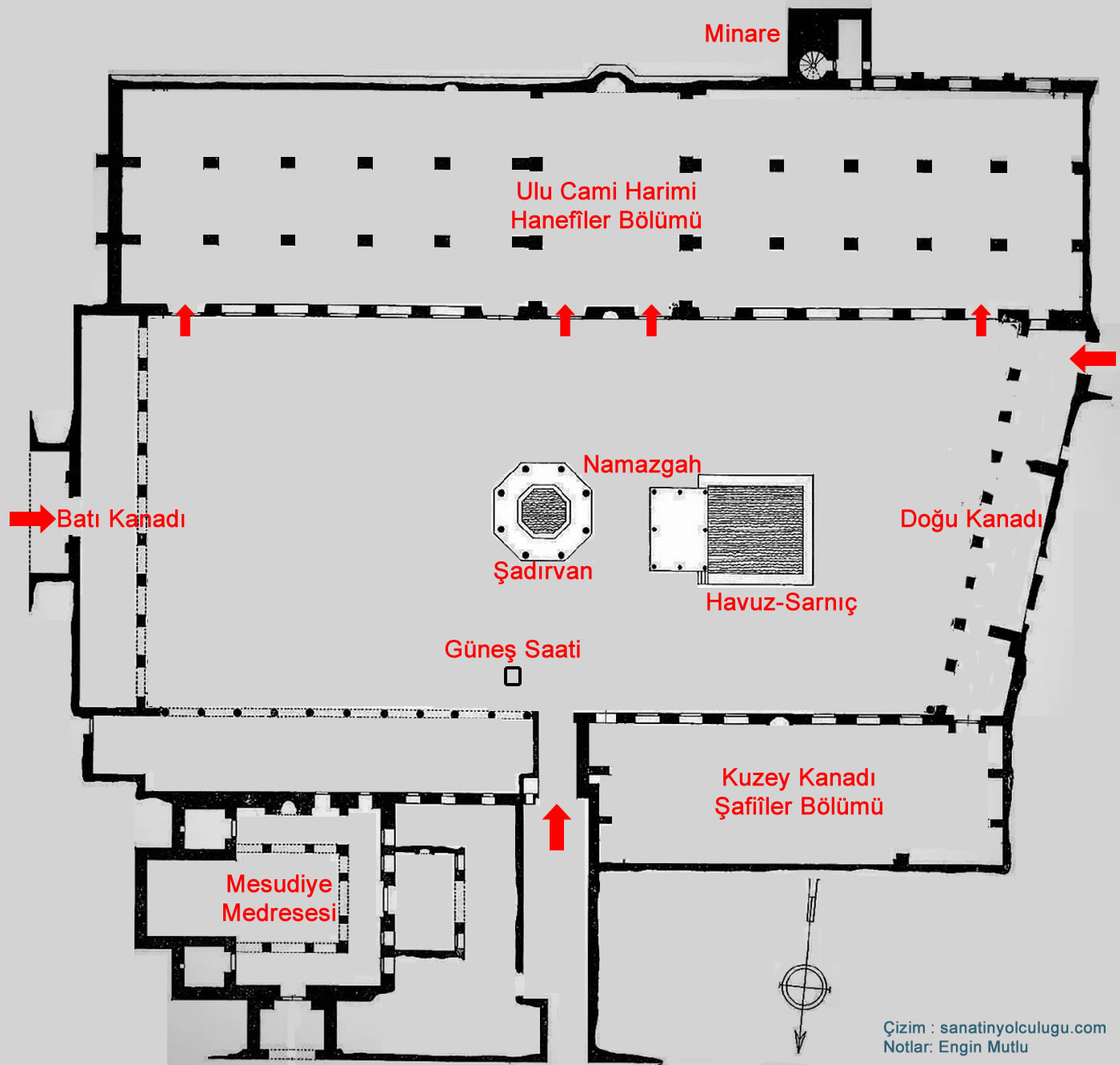 Diyarbakır Ulu Cami Planı