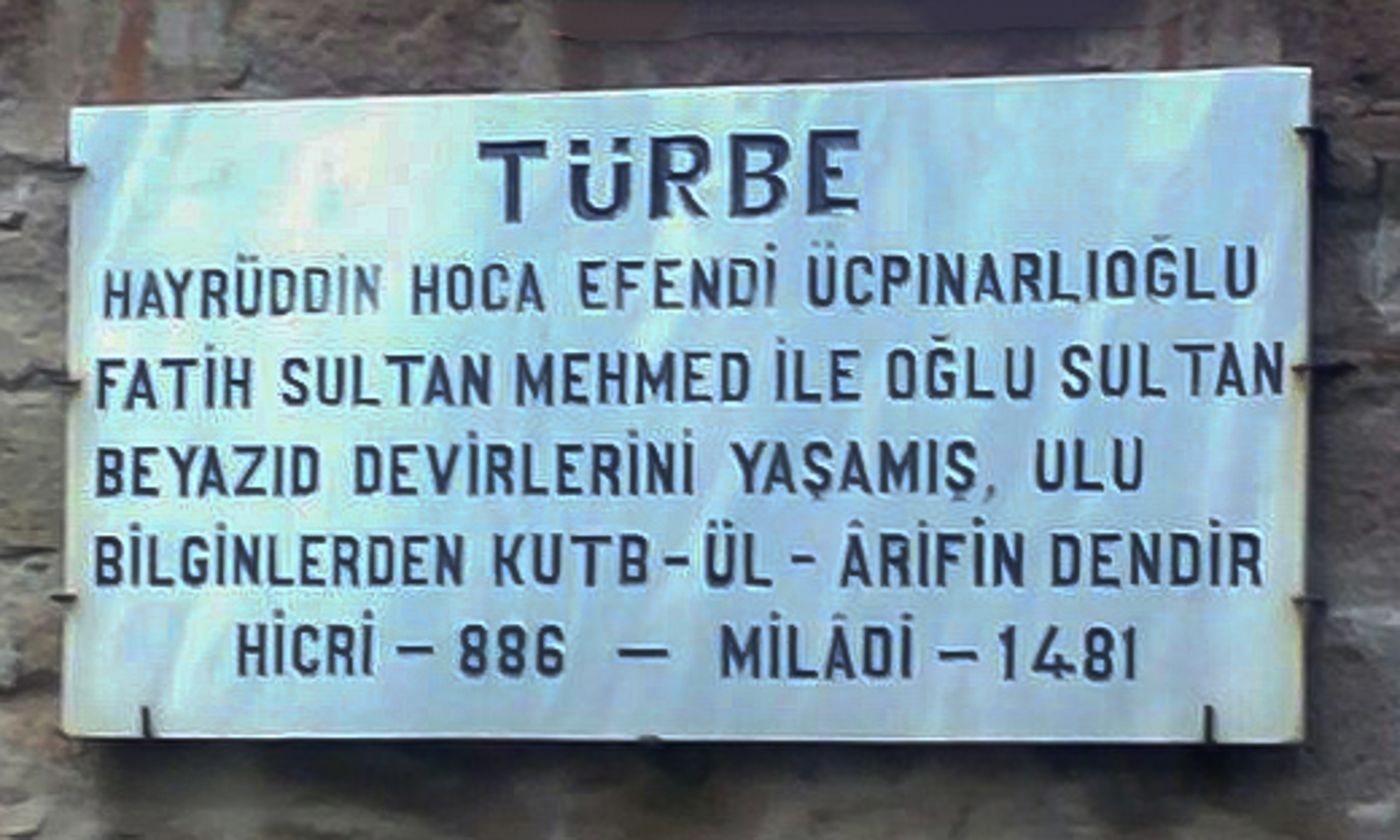 Hayrettin Hoca Türbesi