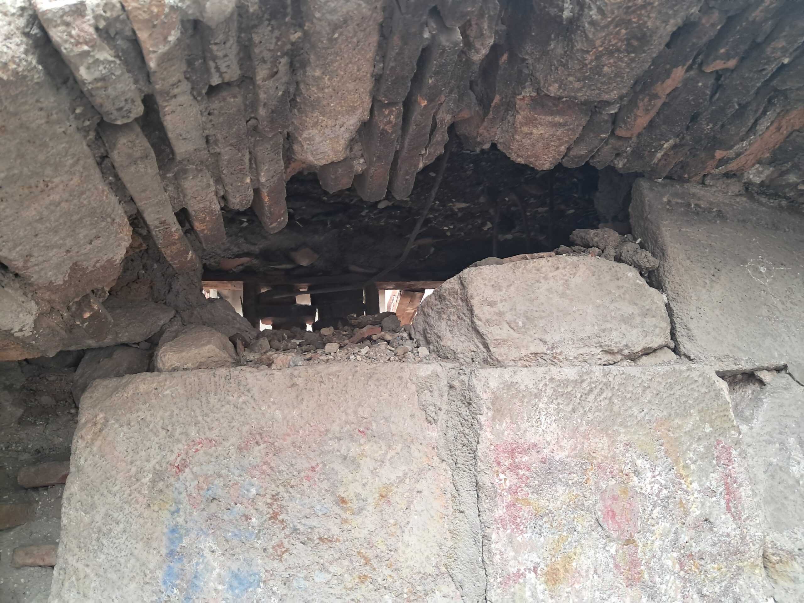 Kadıoğlu Çeşmesi’nin su haznesinin görünümü