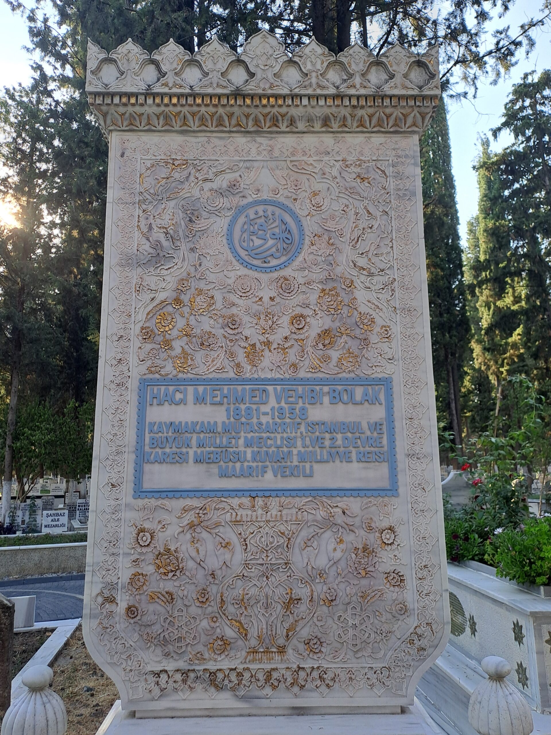 Mehmet Vehbi Bolak Kabri