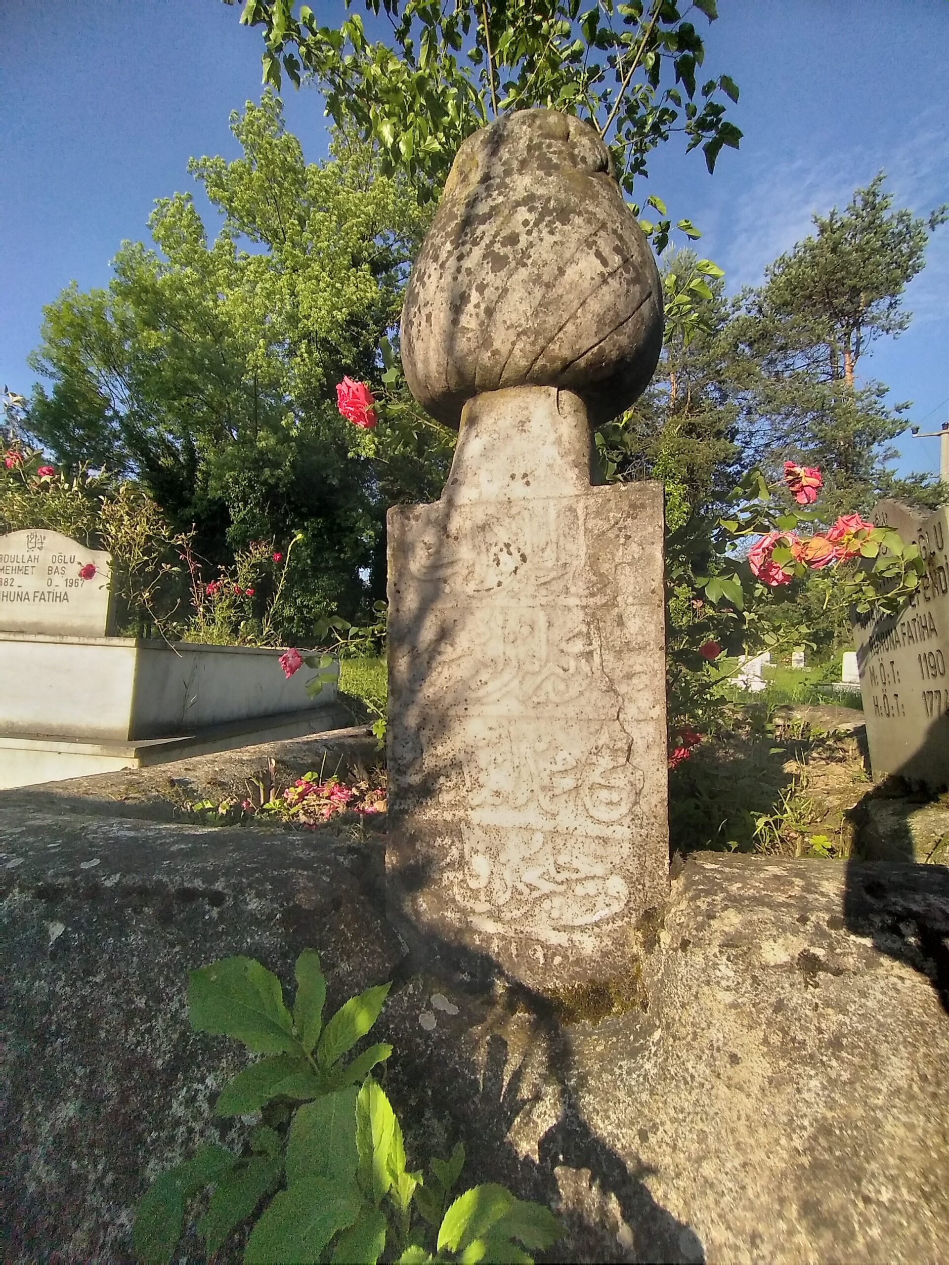 Ozanlar Köyü Mezarlığı Şeyh Mehemmed Efendi Mezar Taşı